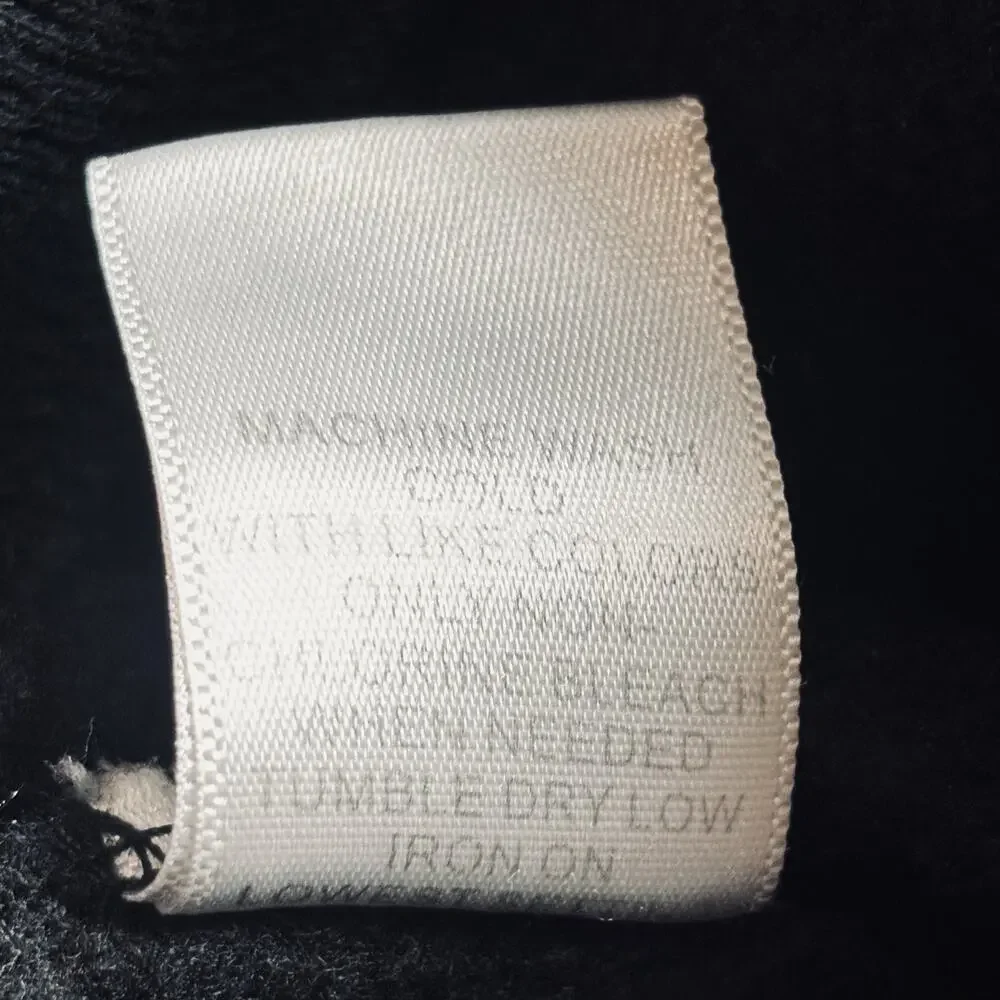 Fear of God Essentials Black Pullover Hoodie Cotton Size Medium Oversized Logo - Picture 15 of 15